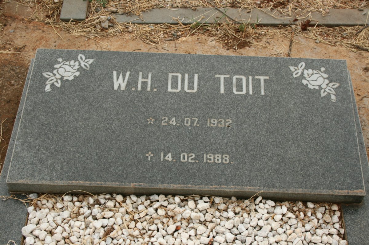 TOIT W.H., du 1932-1988