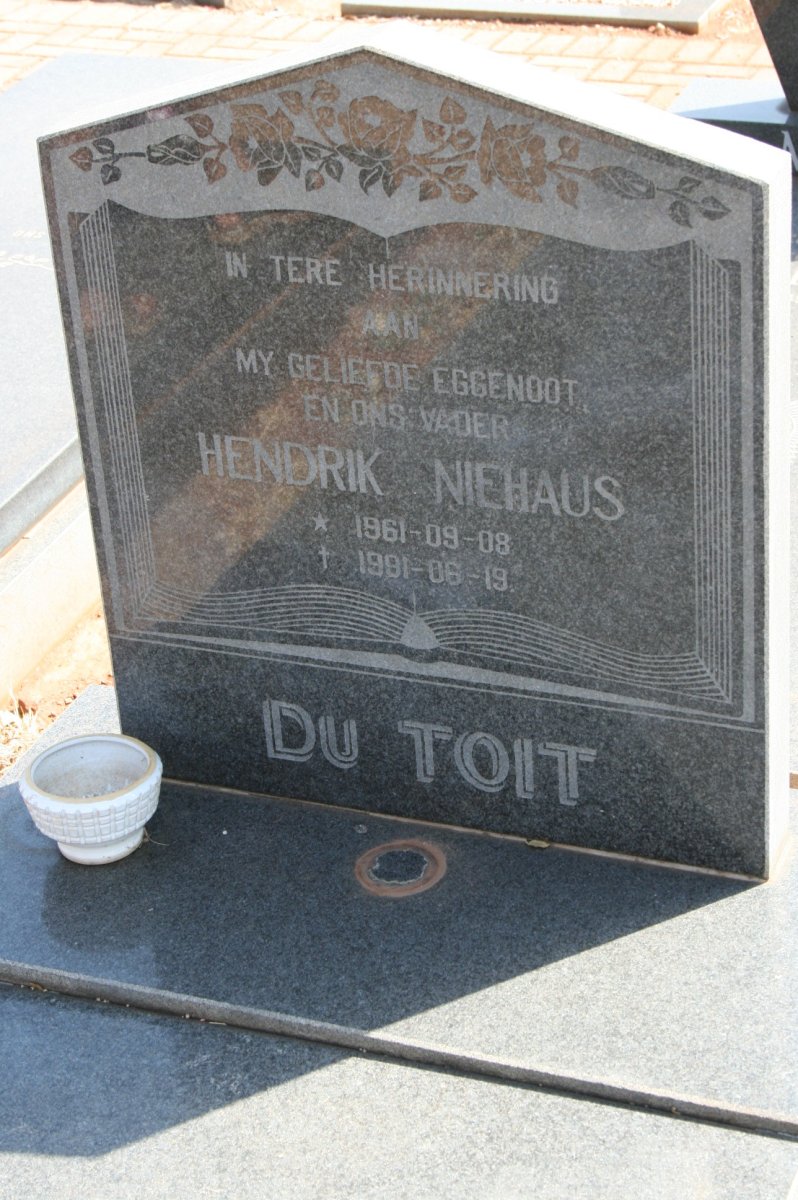 TOIT Hendrik Niehaus, du 1961-1981