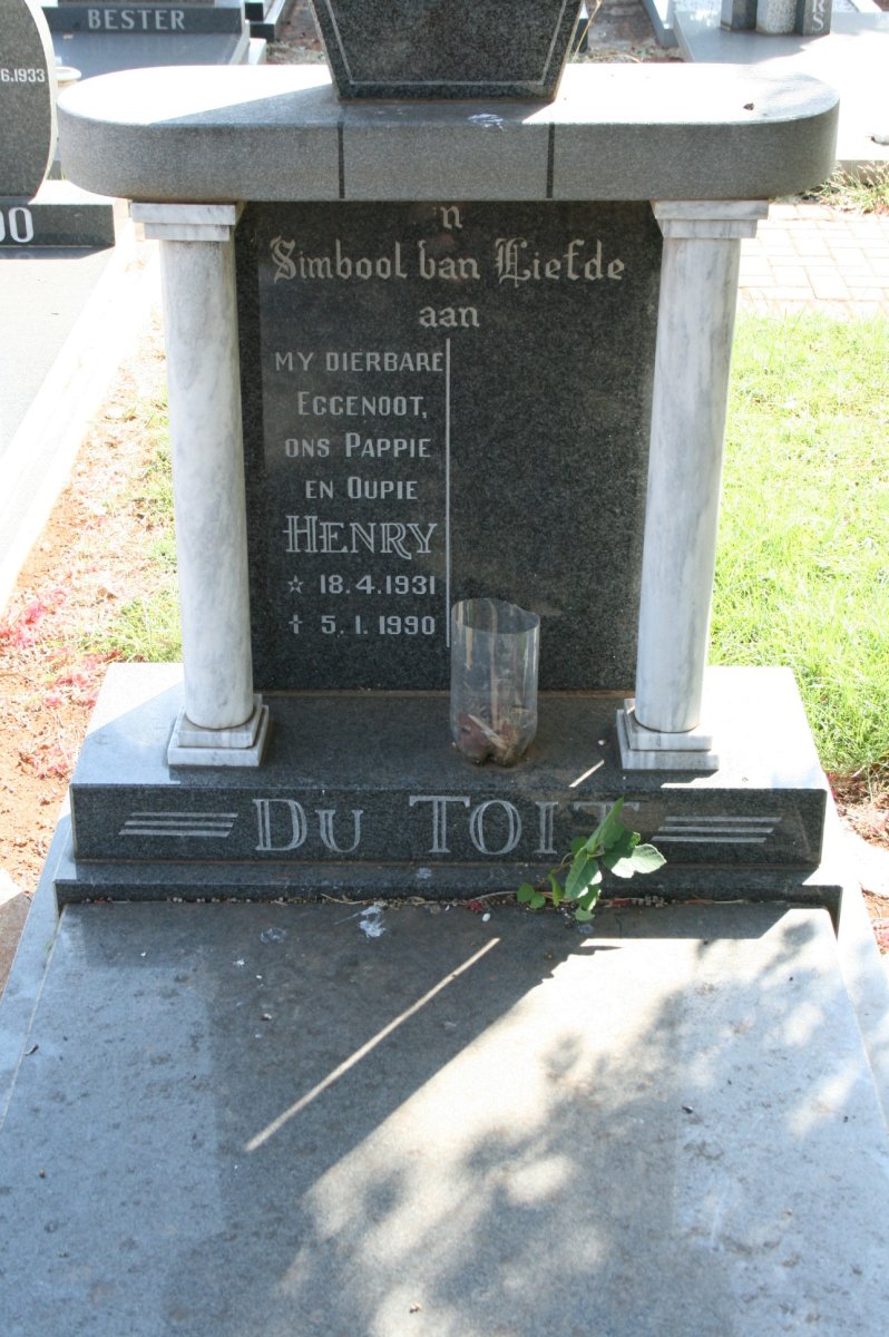 TOIT Henry, du 1931-1990