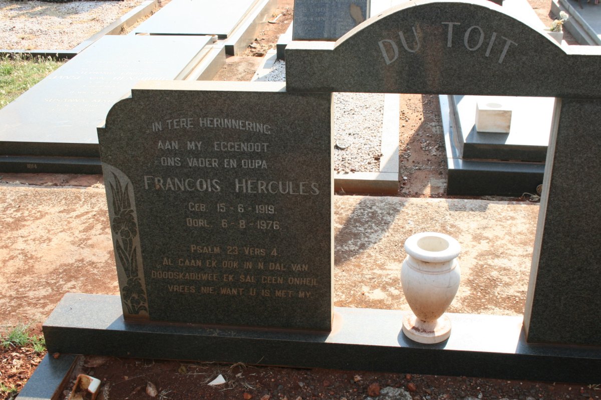 TOIT Francois Hercules, du 1919-1976