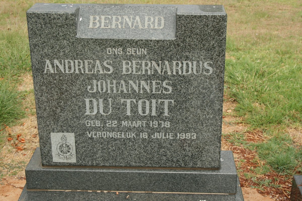 TOIT Andreas Bernardus Johannes, du 1978-1993