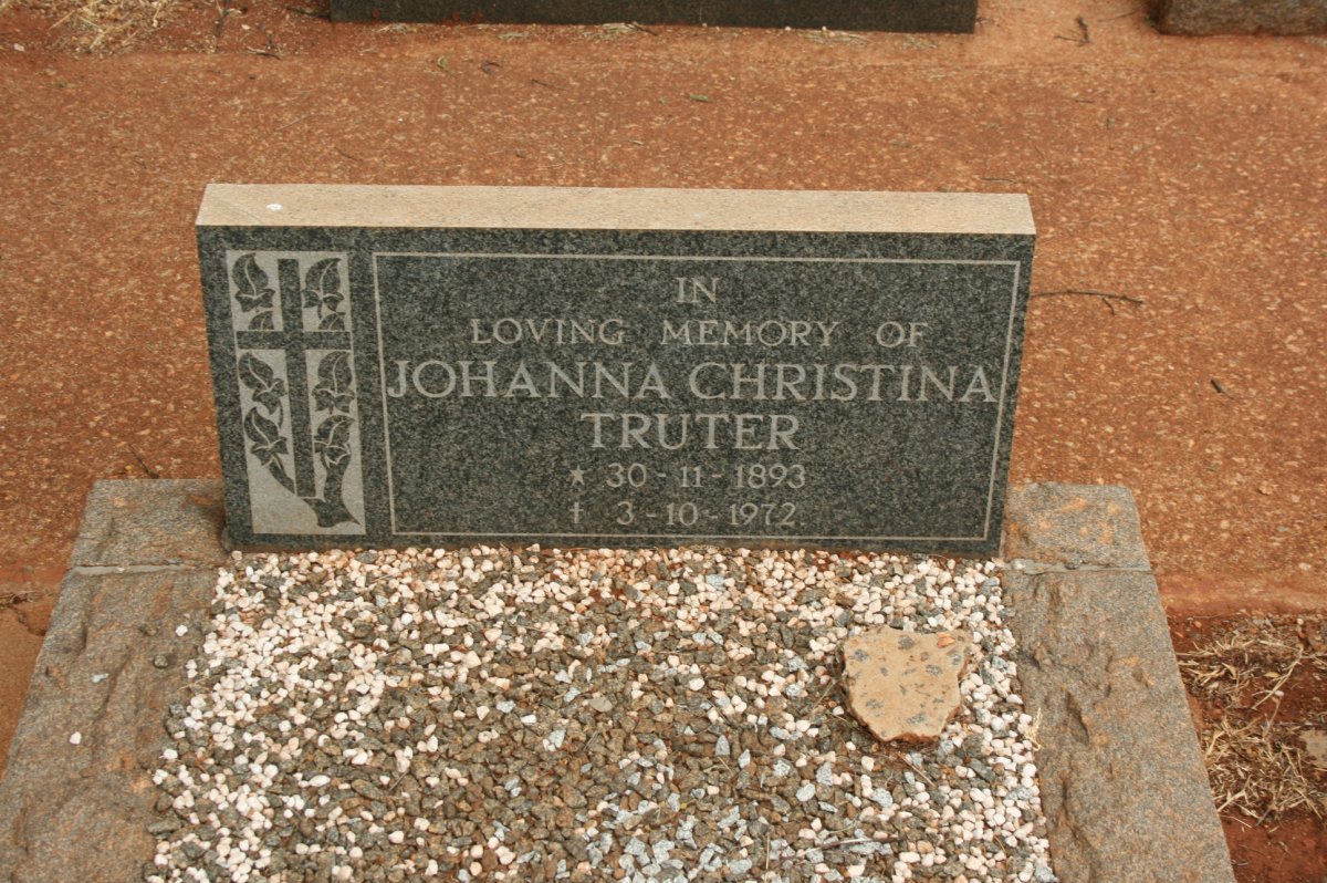 TRUTER Johanna Christina 1893-1972