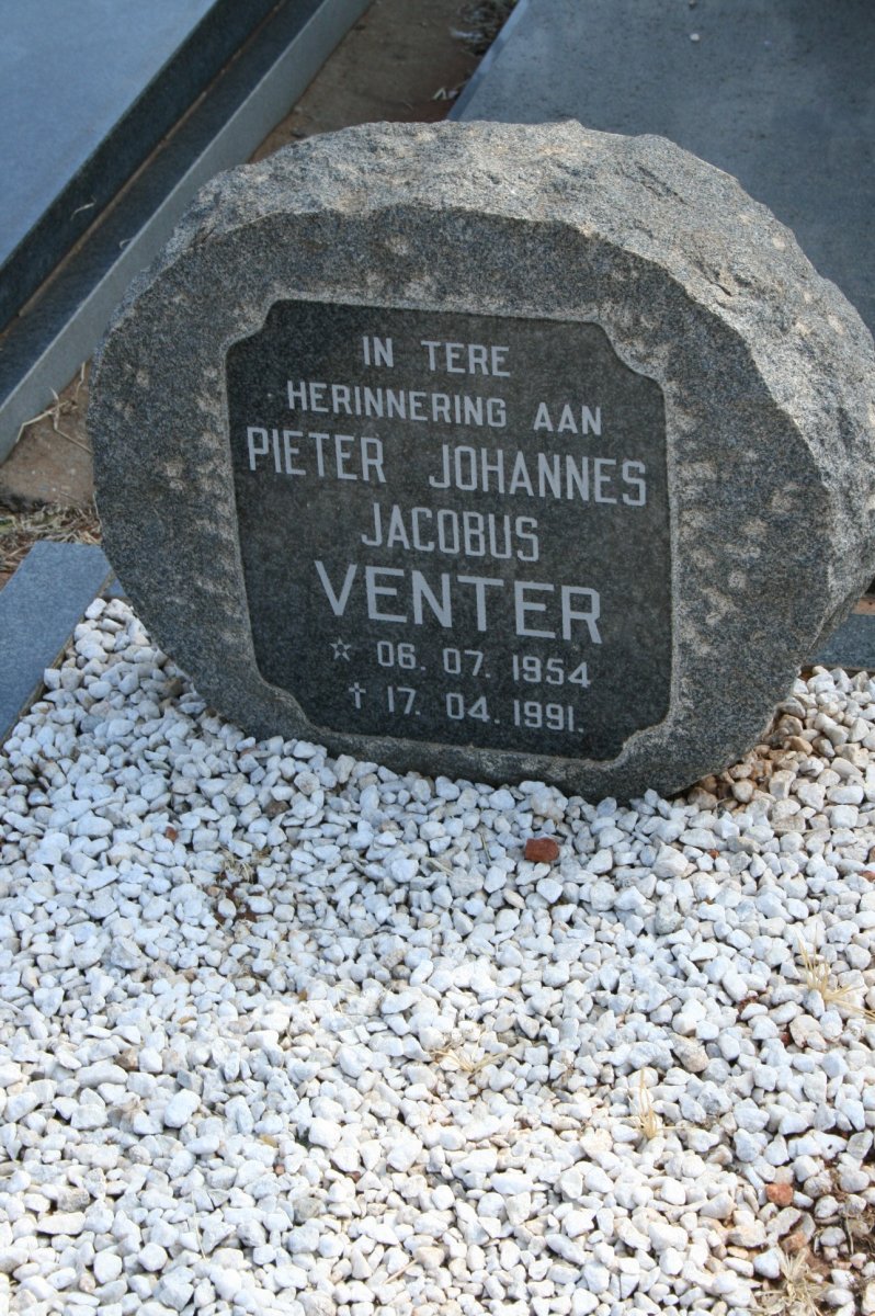 VENTER Pieter Johannes Jacobus 1954-1991
