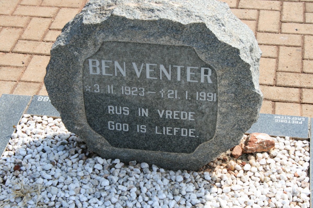 VENTER Ben 1923-1991