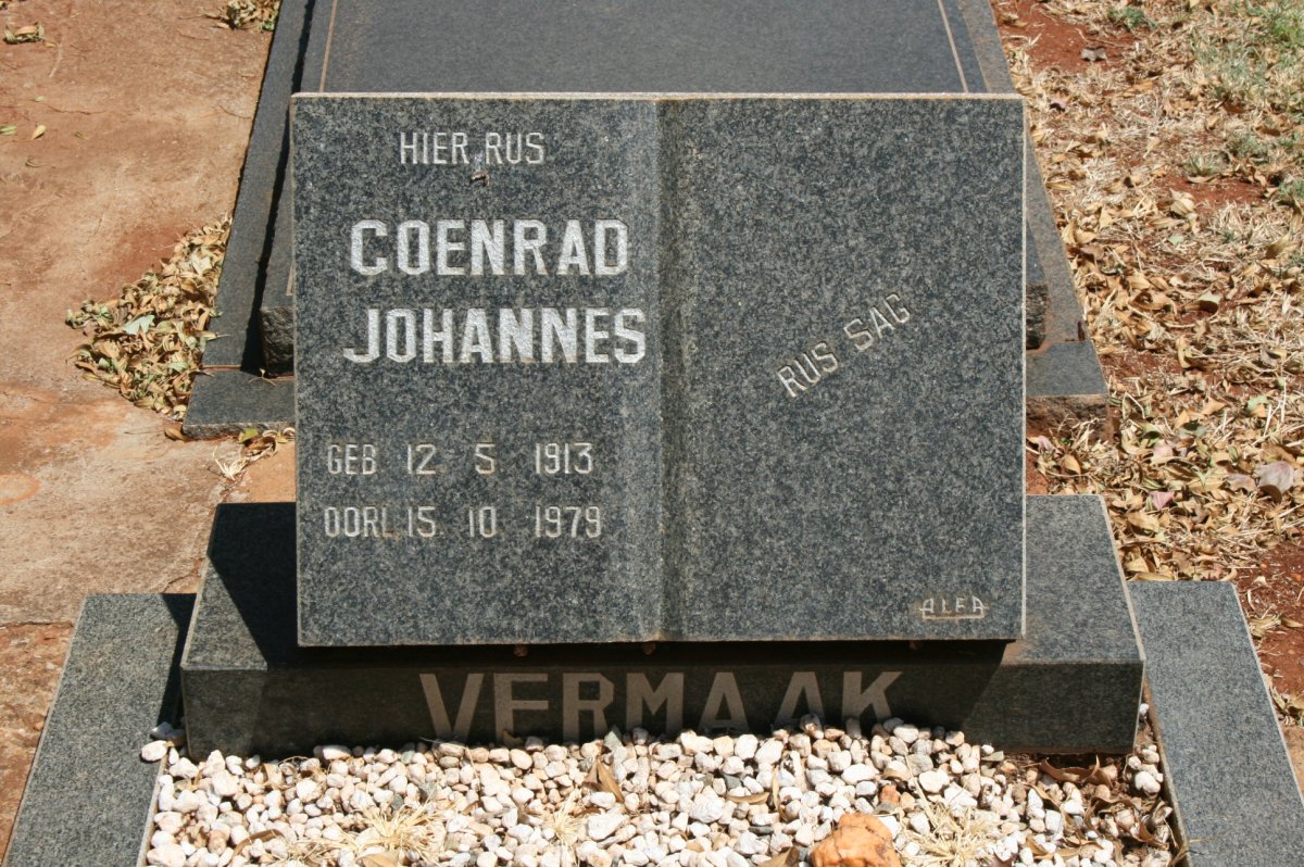 VERMAAK Coenrad Johannes 1913-1979