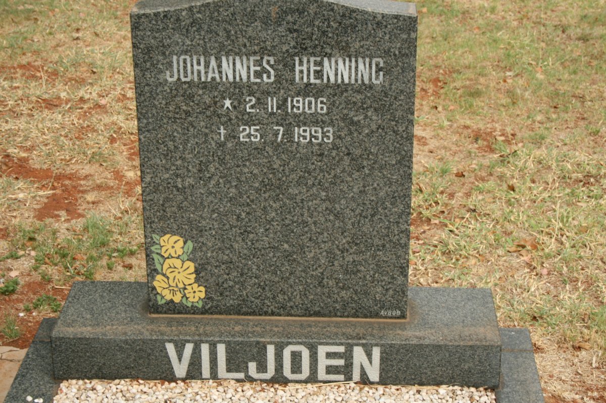 VILJOEN Johannes Henning 1906-1993