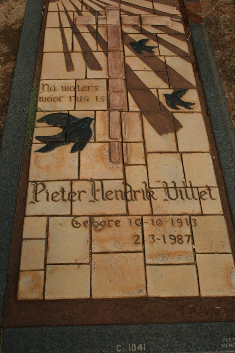 VILLET Pieter Hendrik 1913-1987
