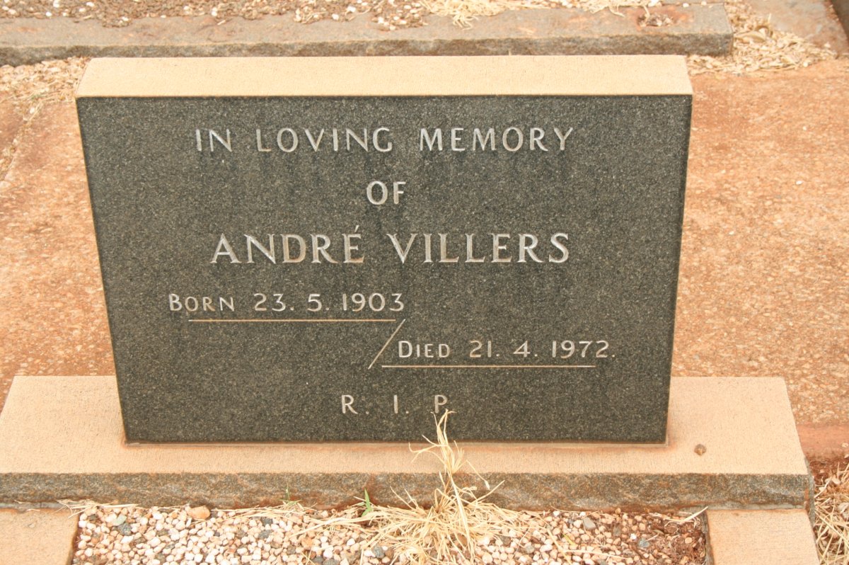 VILLERS Andre 1903-1972