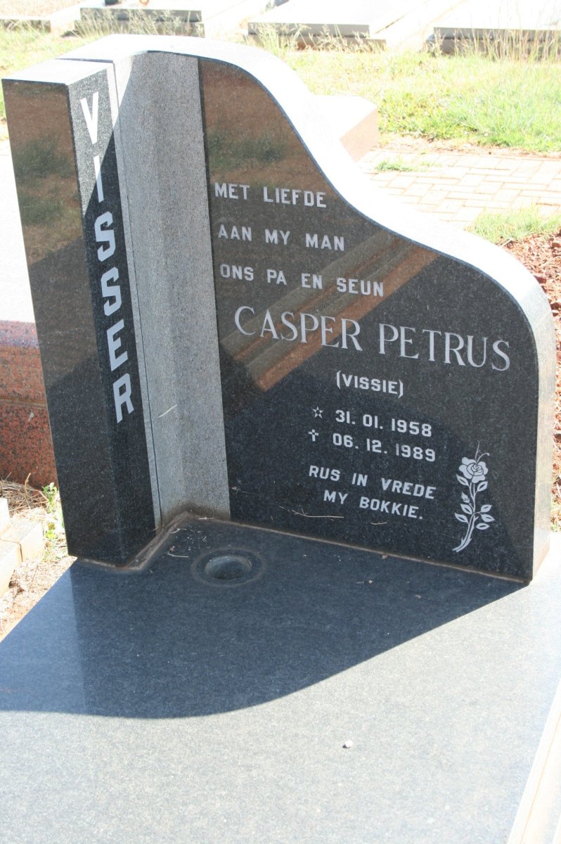 VISSER Casper Petrus 1958-1989