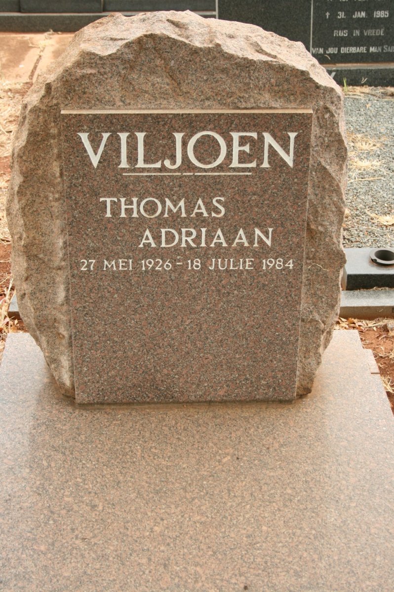 VILJOEN Thomas Adriaan 1926-1984