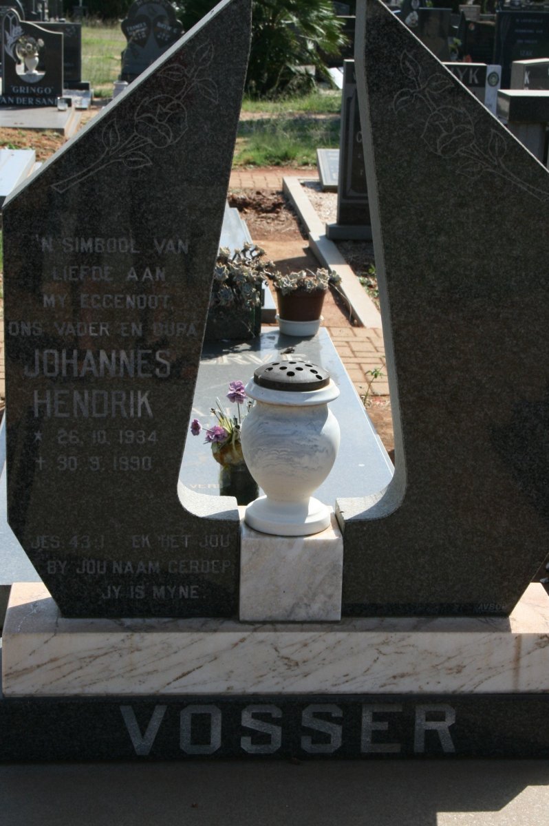 VOSSER Johannes Hendrik 1934-1990