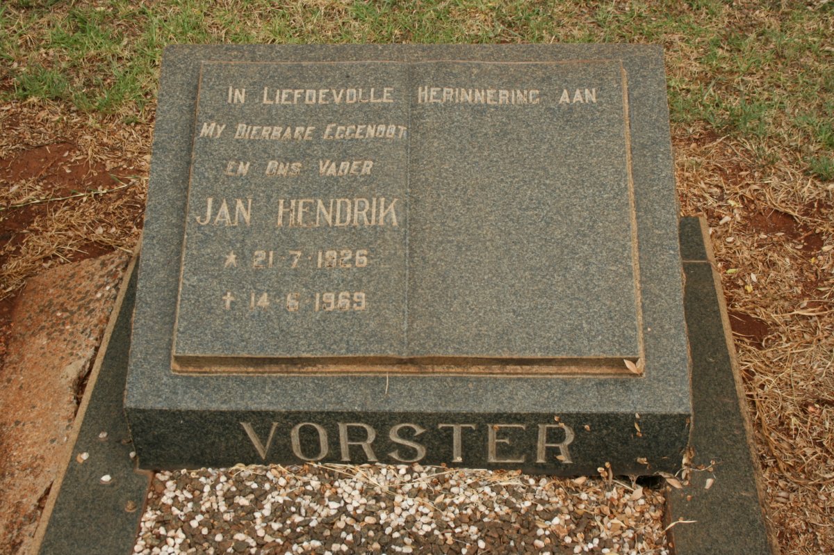 VORSTER Jan Hendrik 1926-1969
