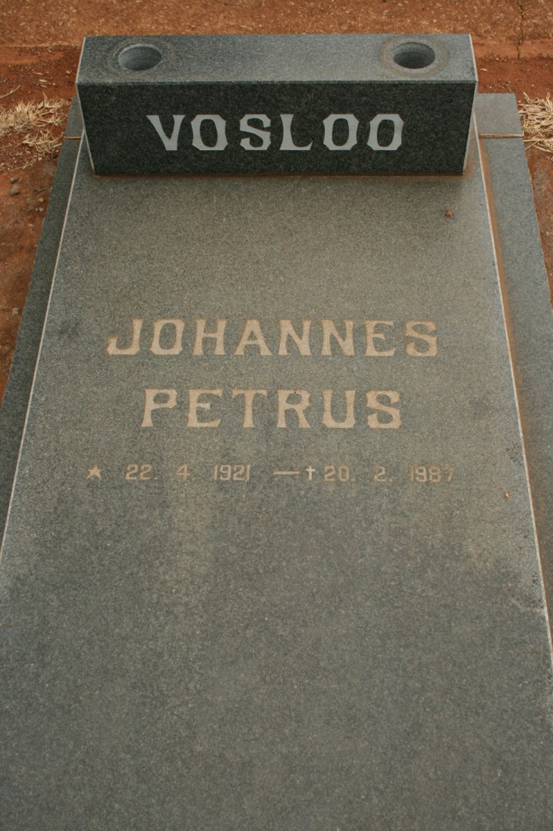 VOSLOO Johannes Petrus 1921-1987