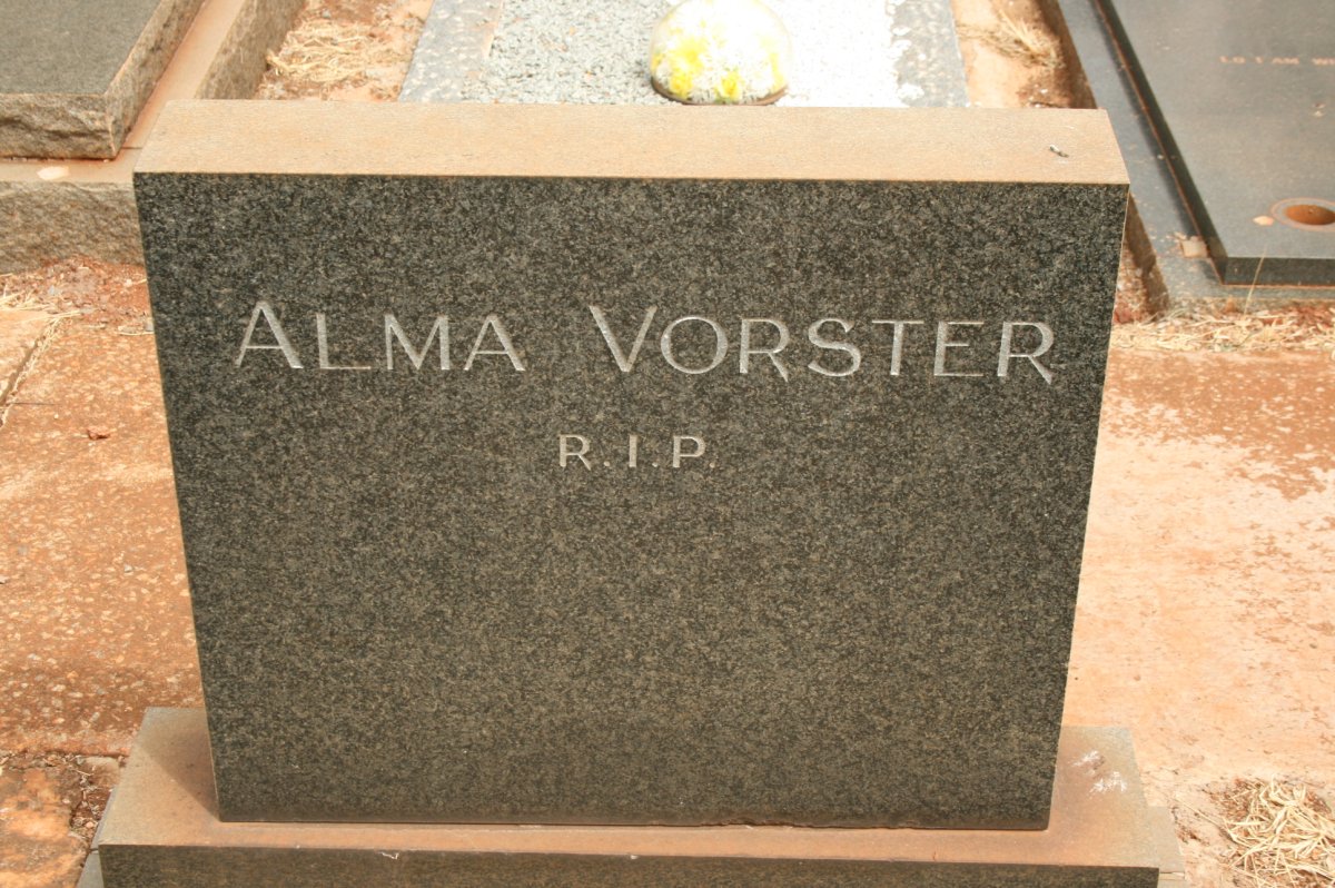 VORSTER Alma 