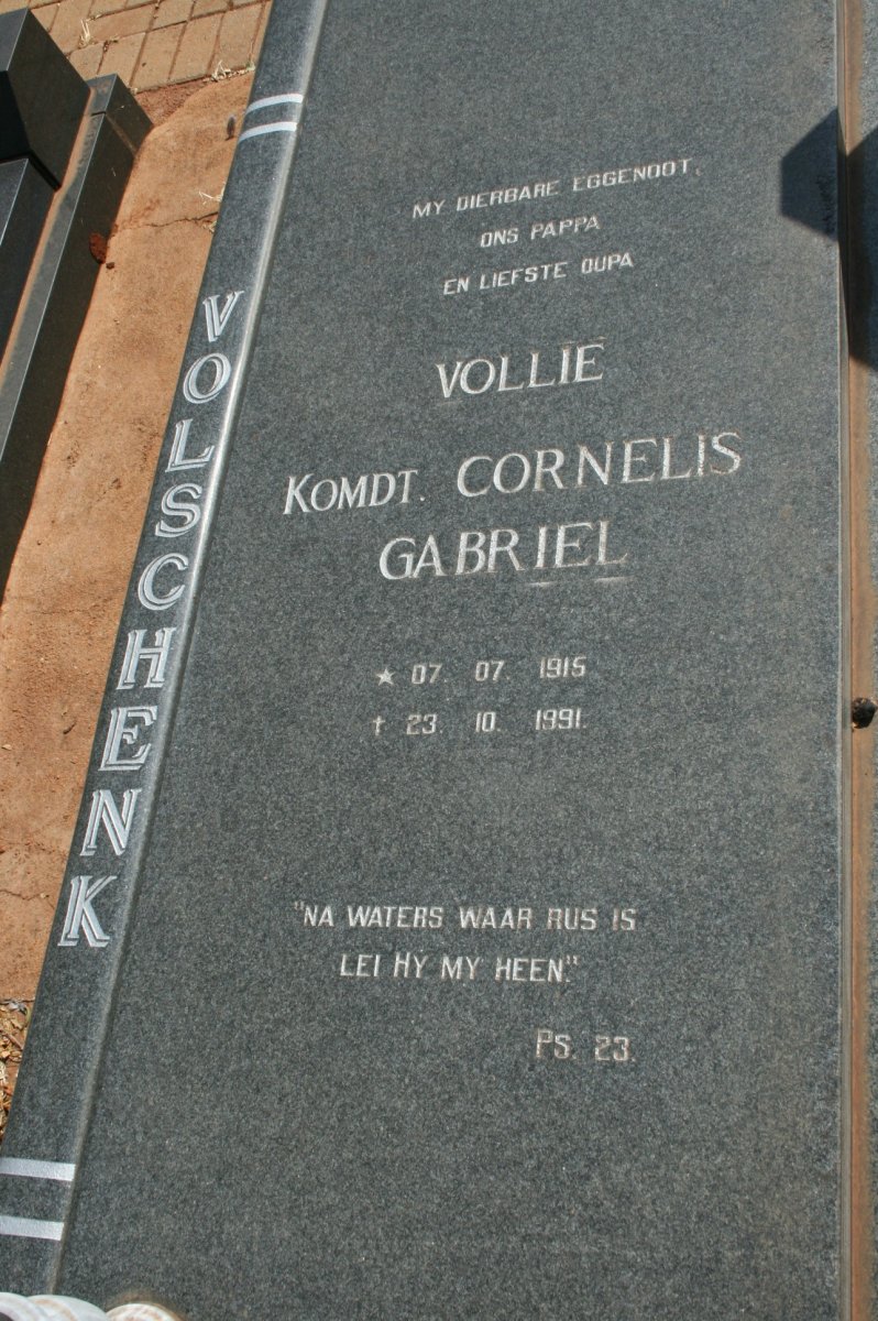 VOLSCHENK Cornelis Gabriel 1915-1991