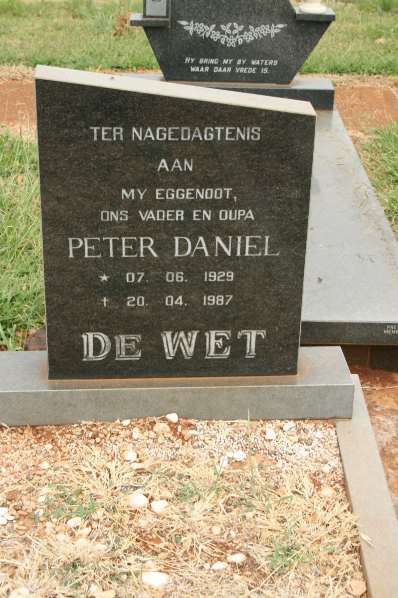 WET Peter Daniel, de 1929-1987