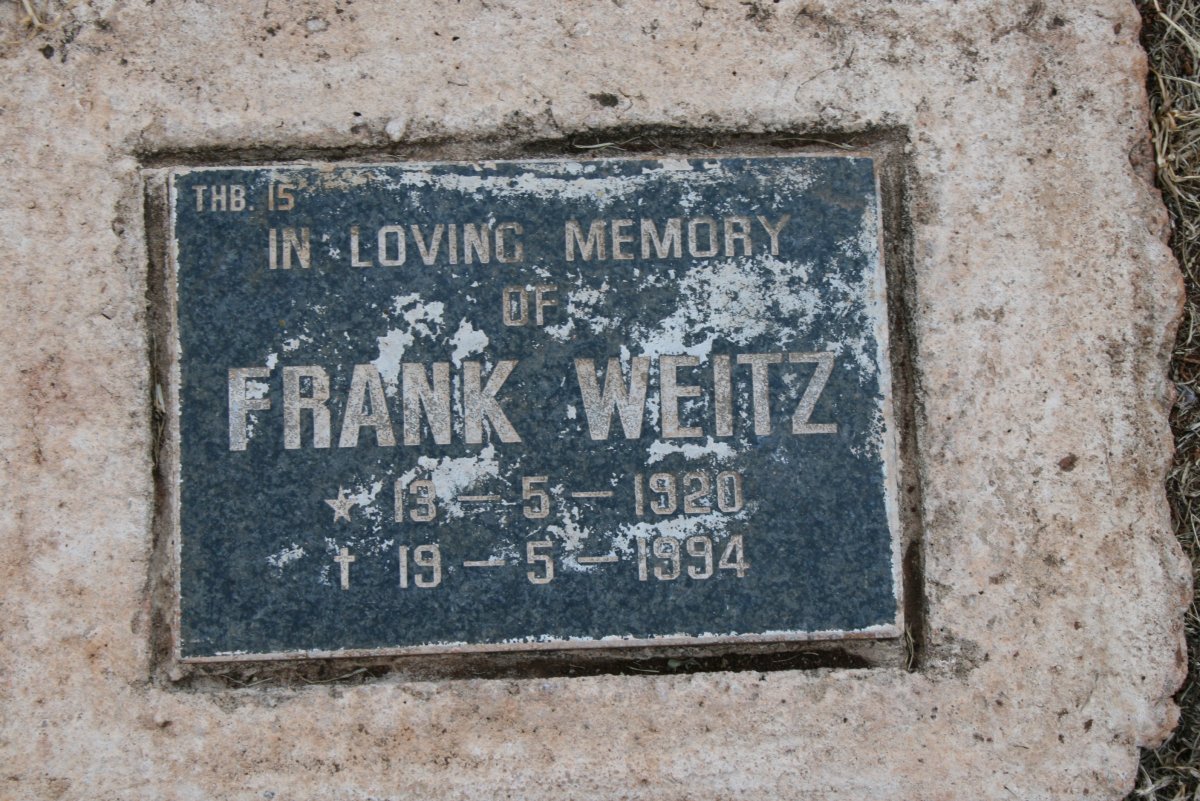 WEITZ Frank 1920-1994