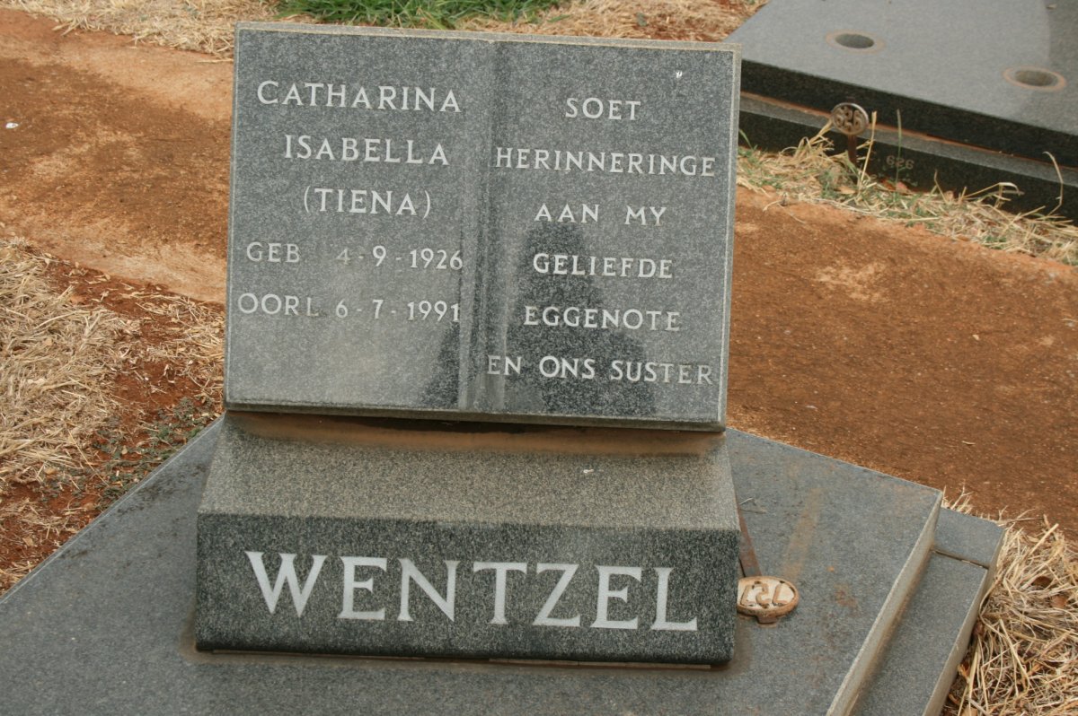 WENTZEL Catharina Isabella 1926-1991