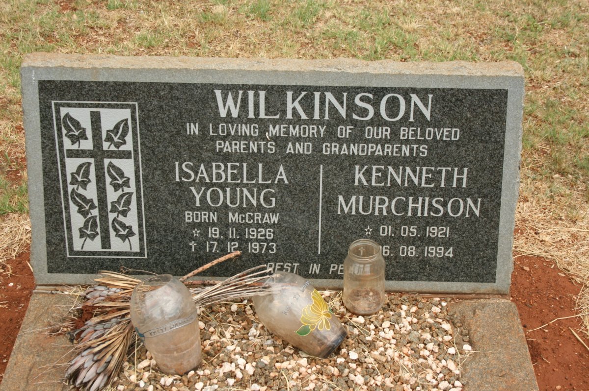 WIKINSON Kenneth Murchison 1921-1994 &amp; Isabella Young McCRAW 1926-1973