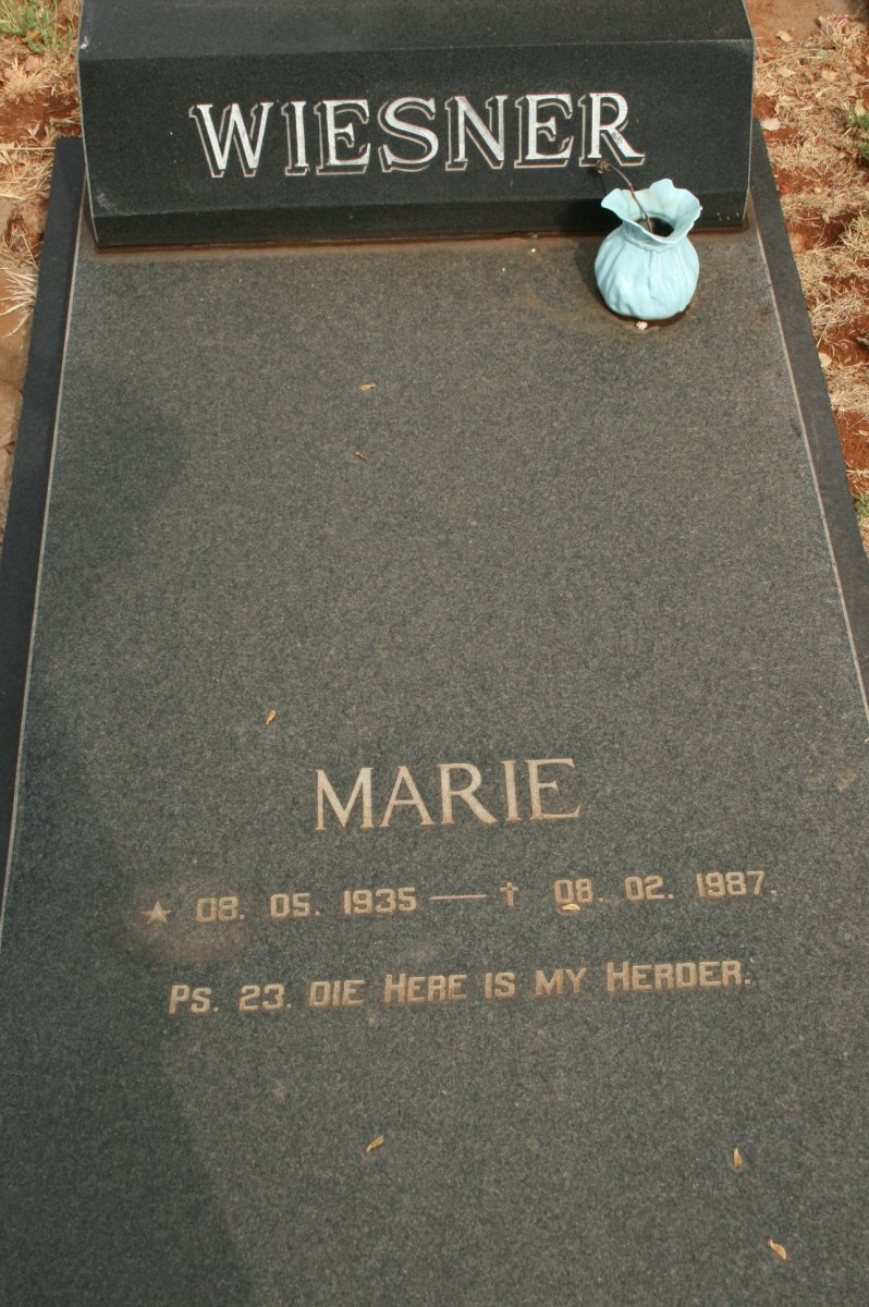 WIESNER Marie 1935-1987