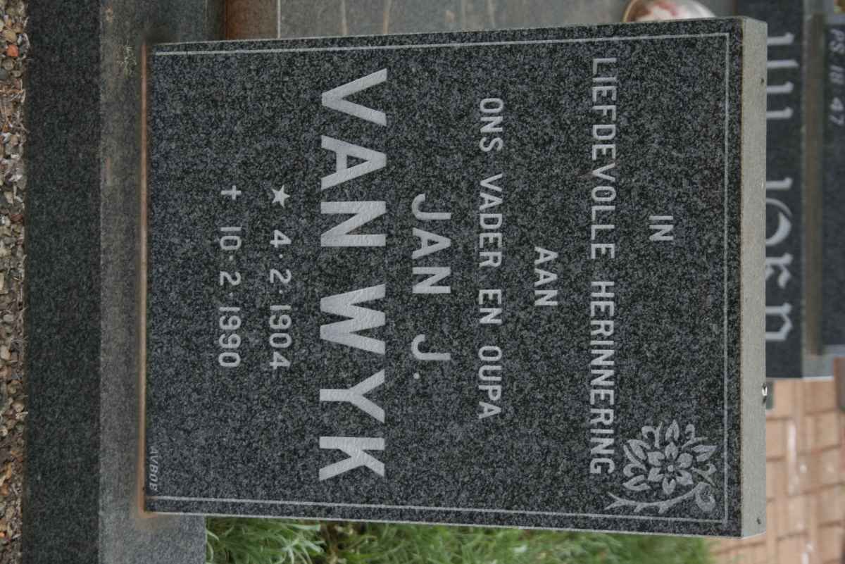 WYK Jan J., van 1904-1990