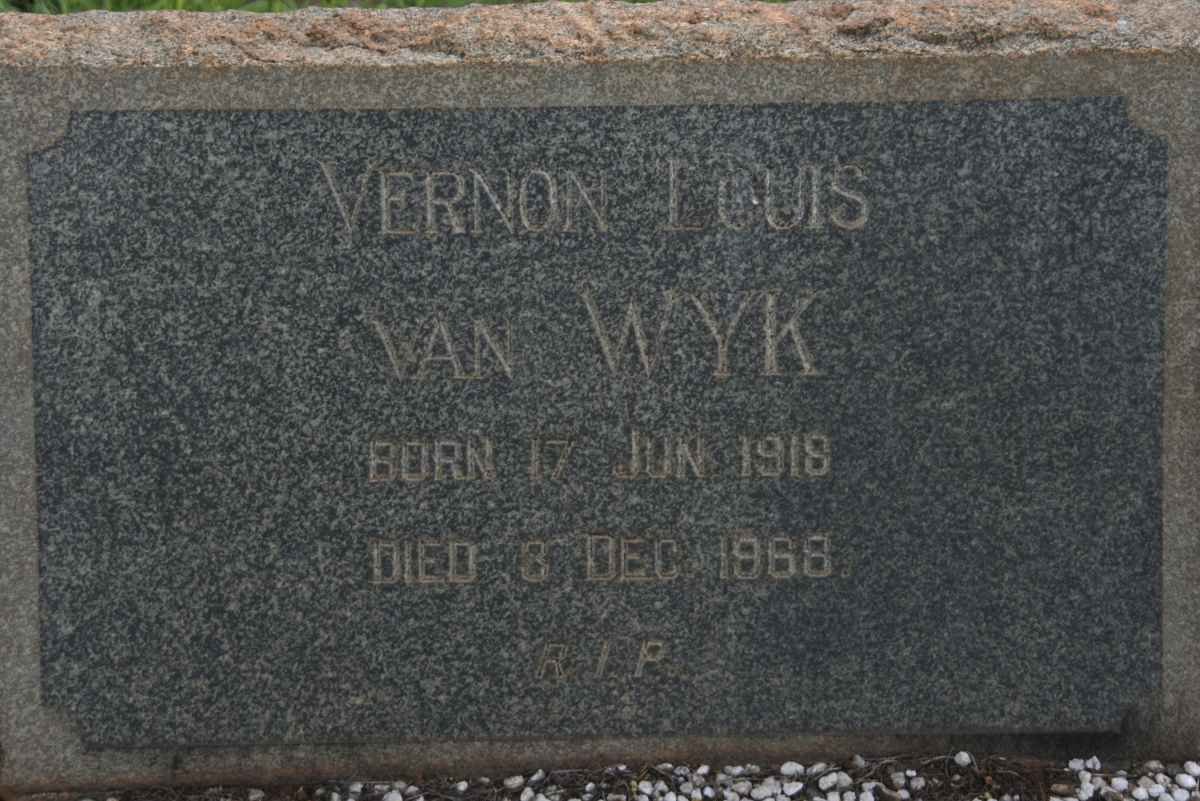 WYK Vernon Louis, van 1918-1968