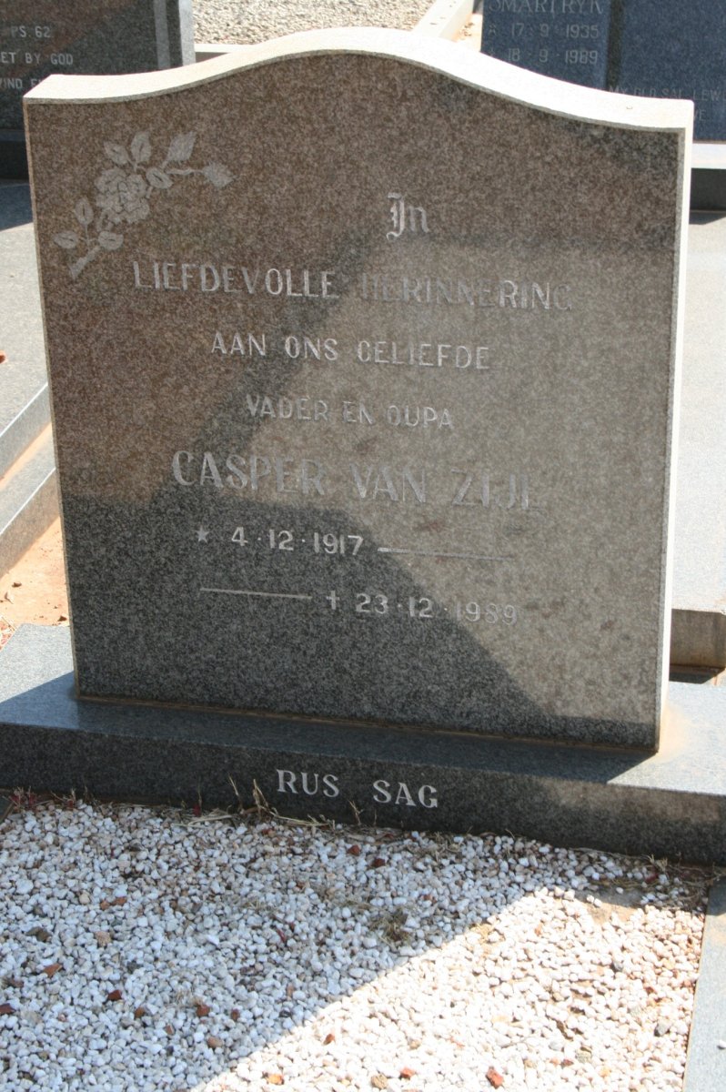 ZIJL Casper, van 1917-1989