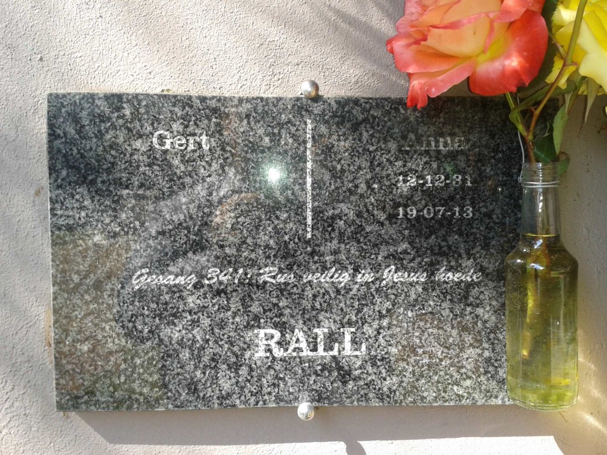 RALL Gert &amp; Anna 1931-2013