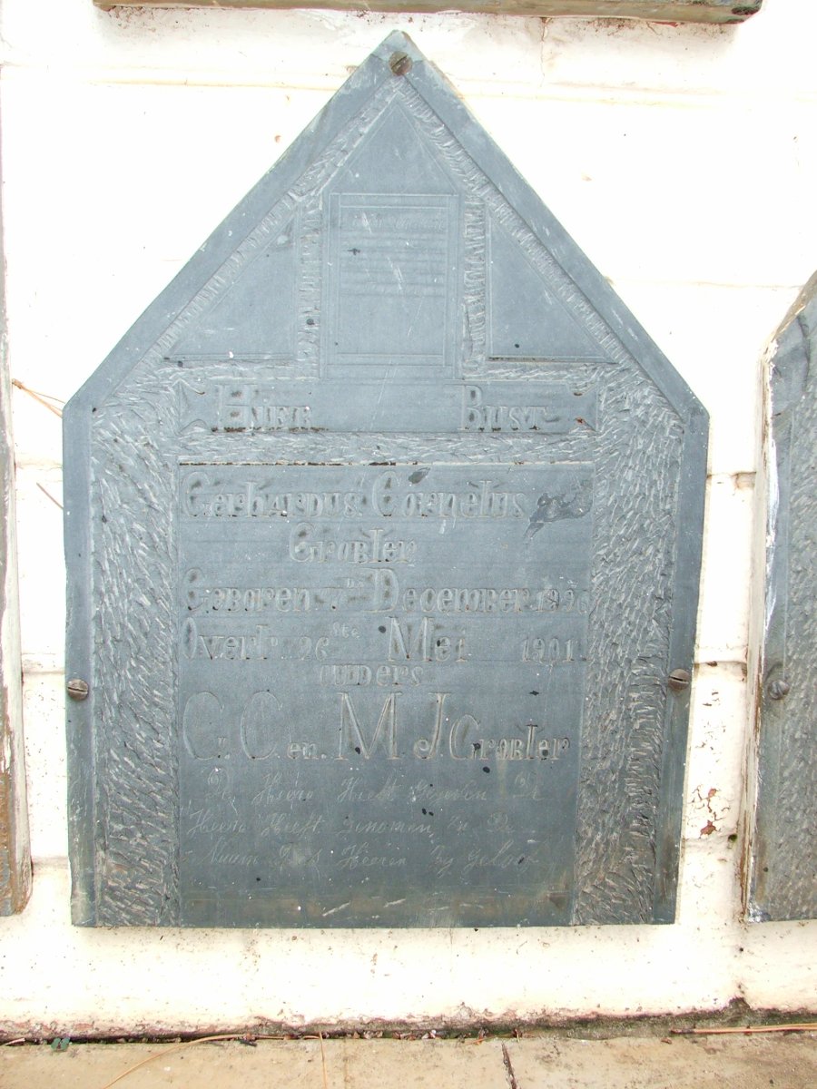 GROBLER Gerhardus Cornelius -1901
