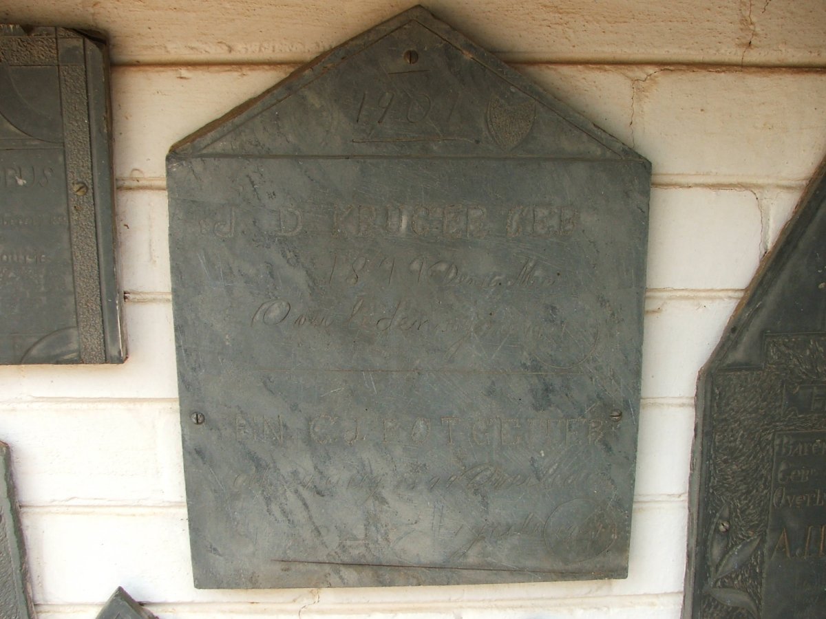 KRUGER J.D. 1899-1901