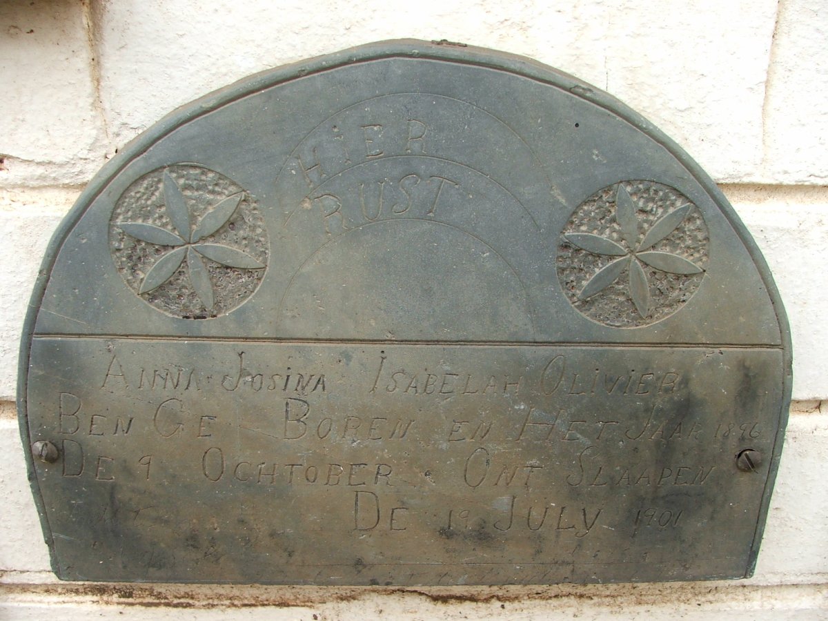 OILIVIER Anna Josina Isabelah 1896-1901