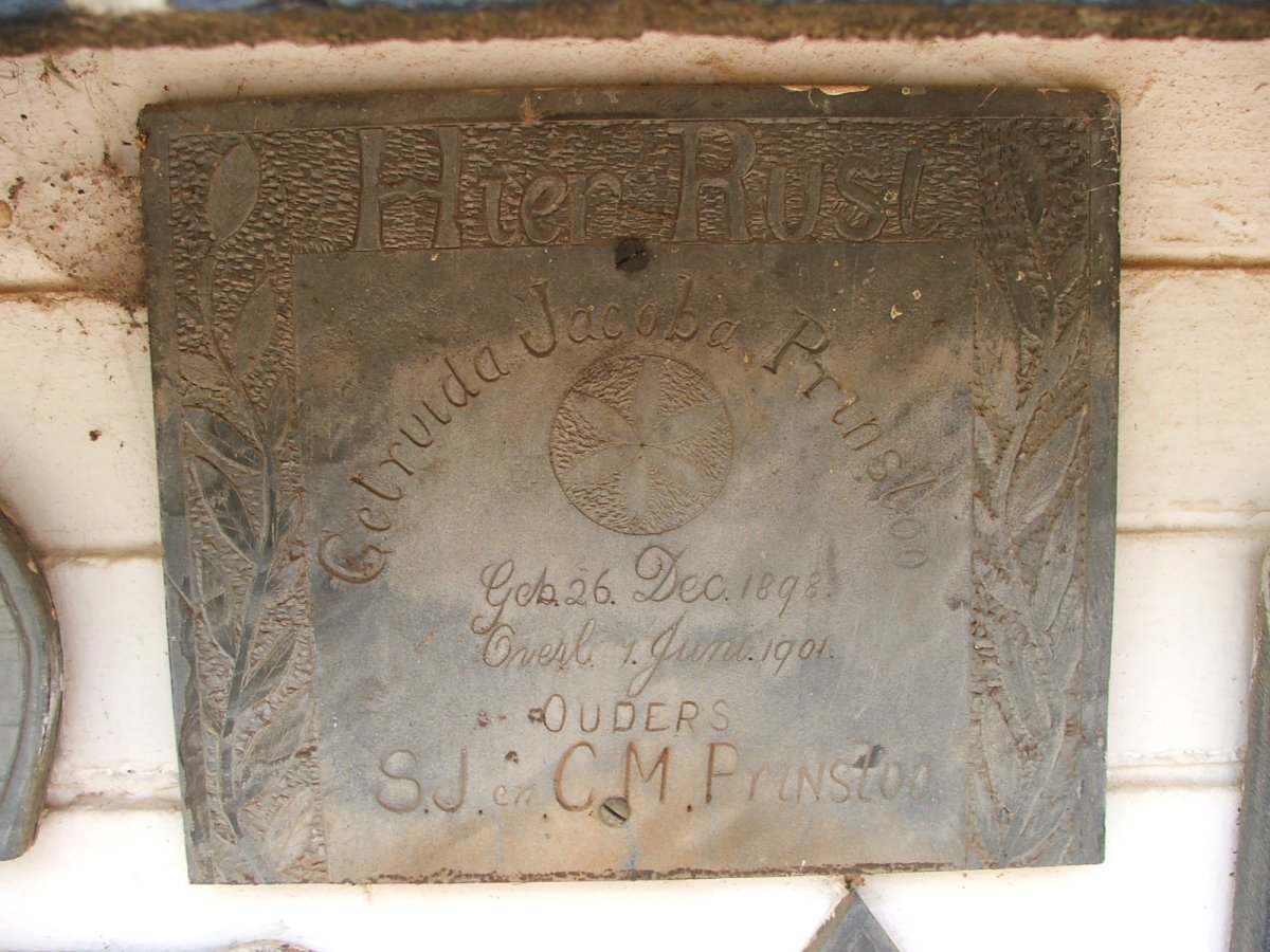 PRINSLOO Gertruida Jacoba 1898-1901
