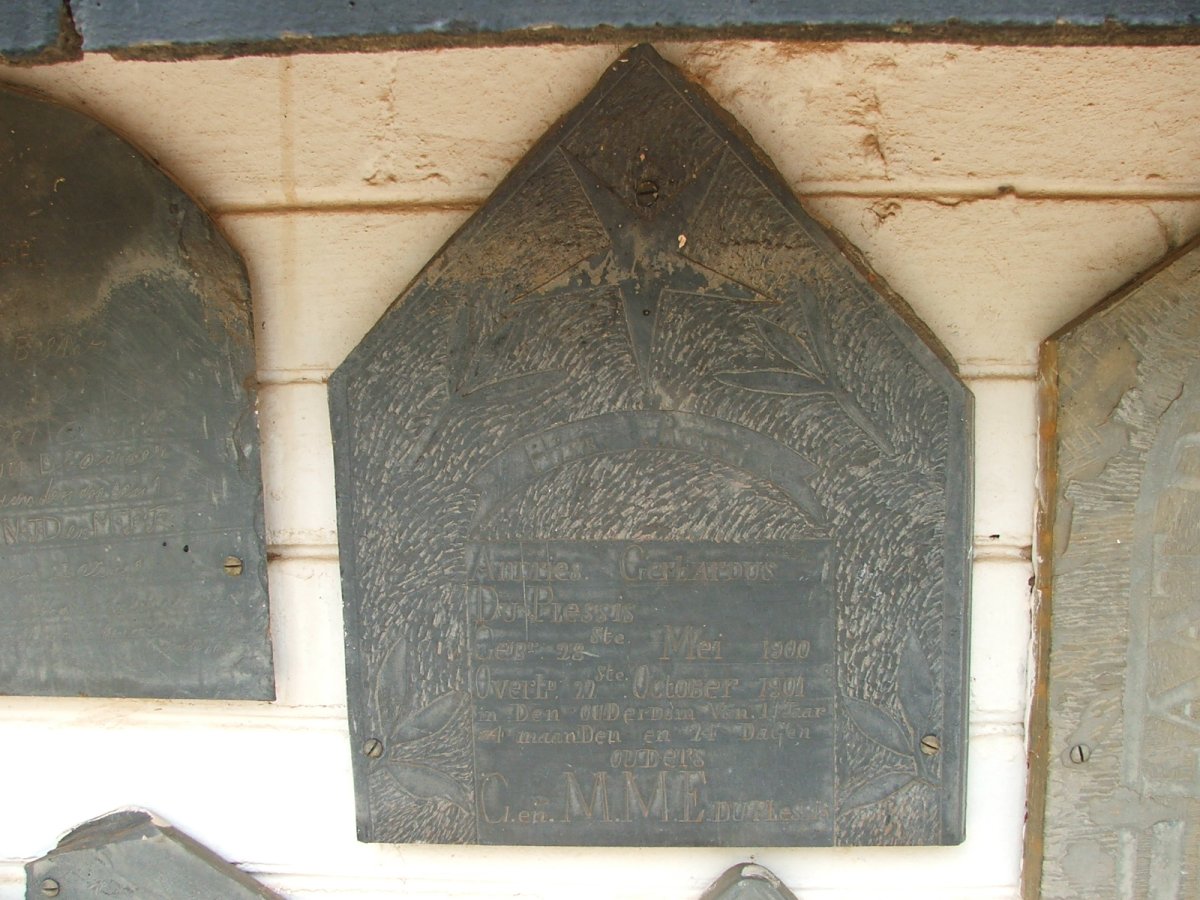 PLESSIS Andries Gerhardus, du
