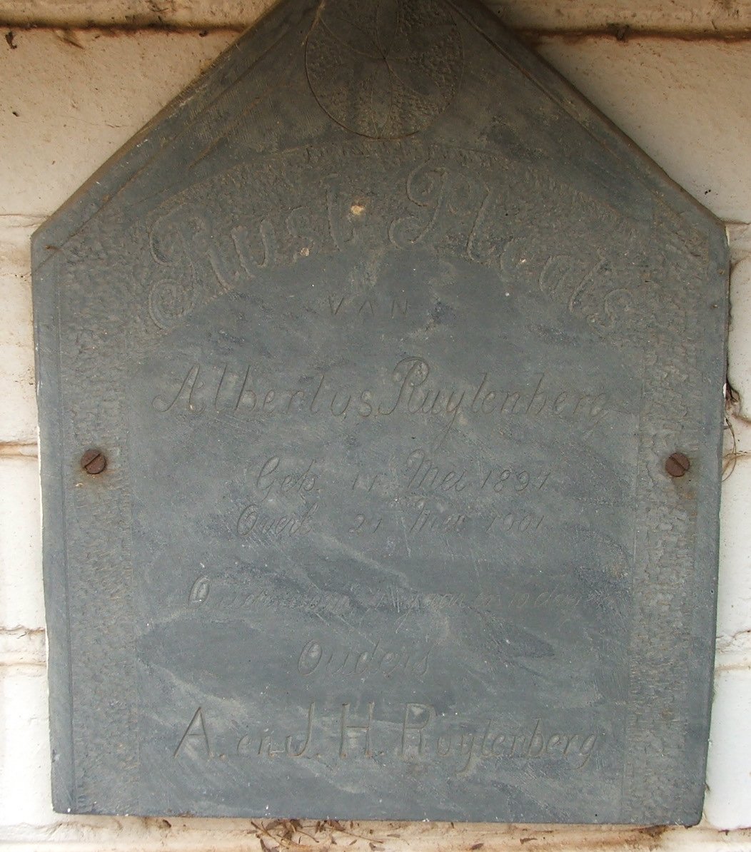 RUYTENBERG Albertus 1891-1901