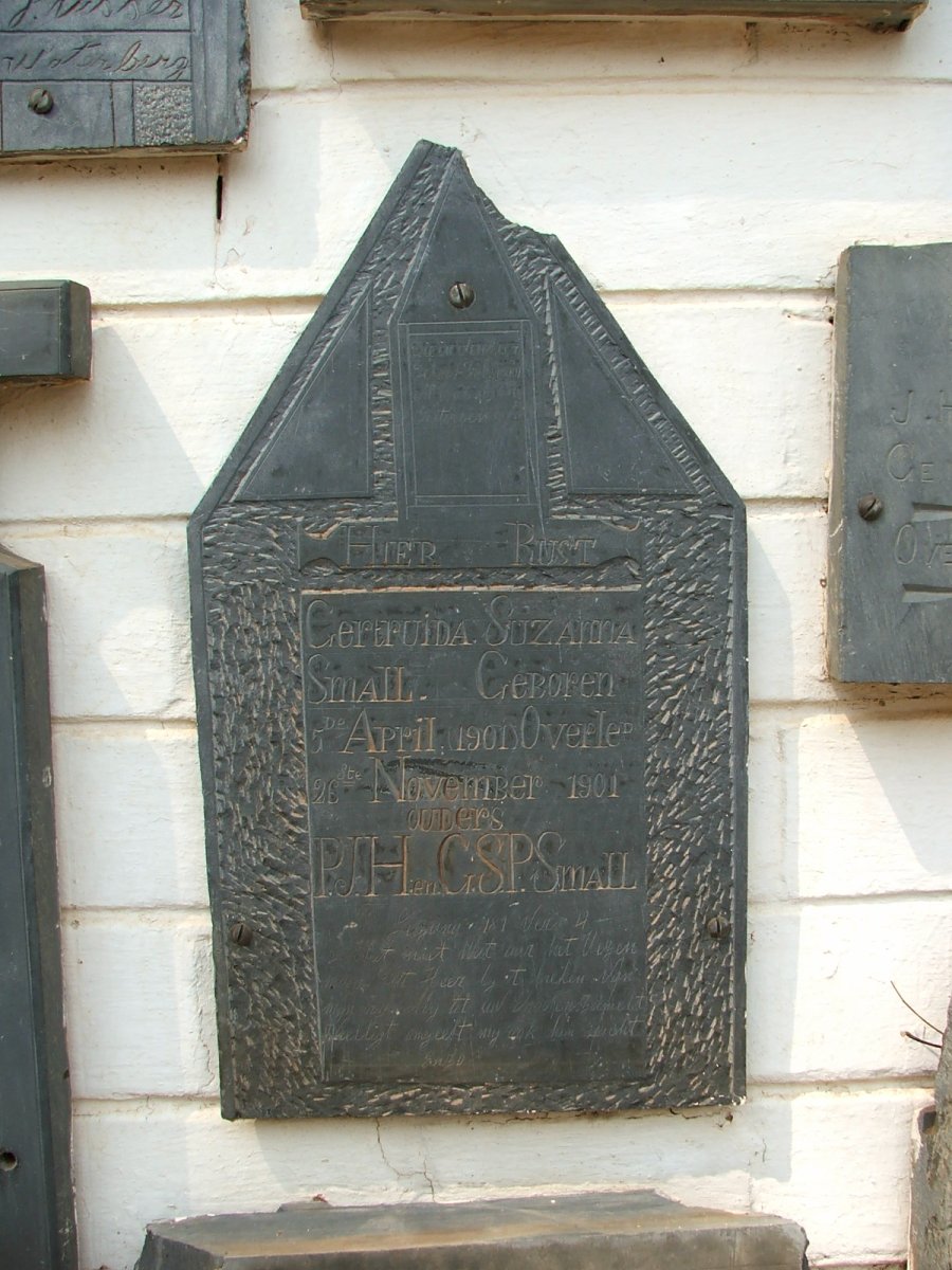 SMALL Gertruida Suzanna 1901-1901