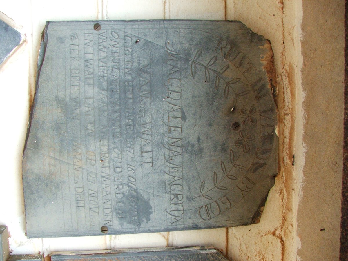 WALT Magdelena Magrita, van der 1897-1901