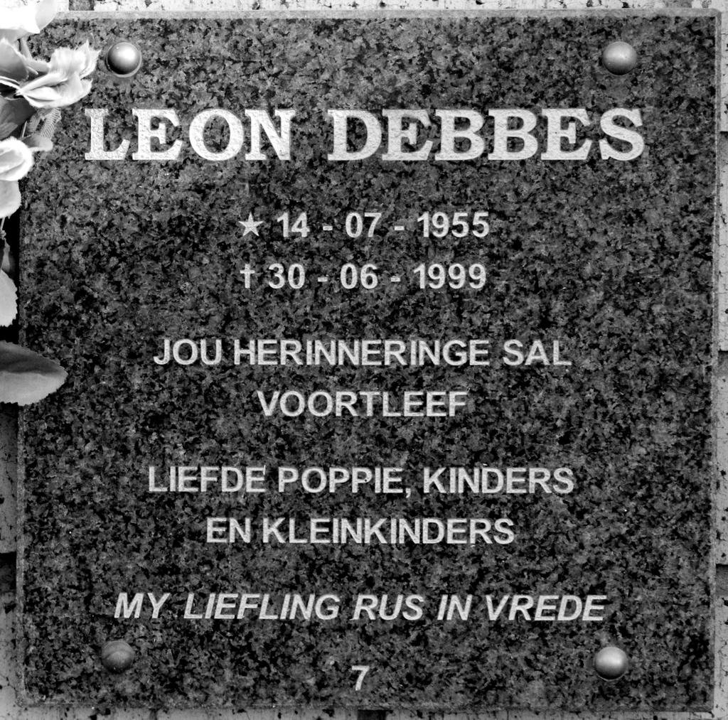 DEBBES Leon 1955-1999