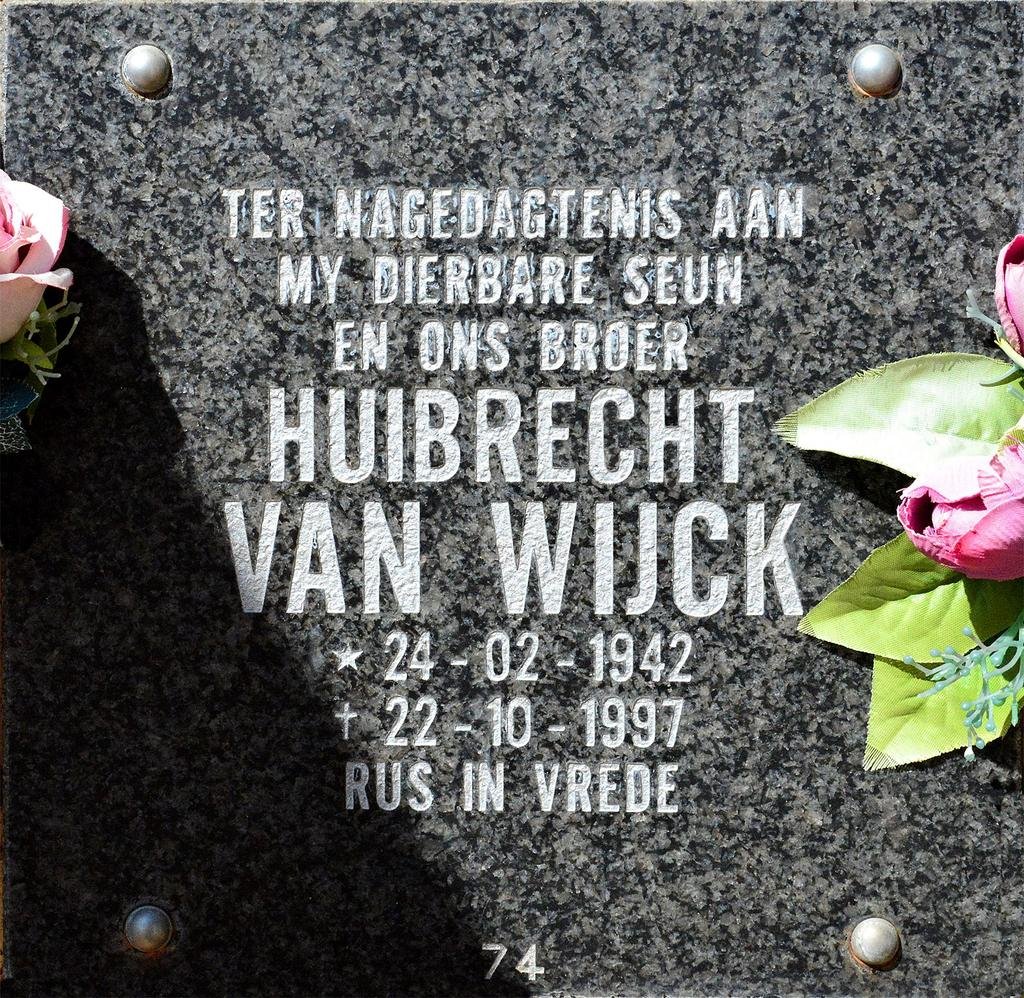 WIJCK Huibrecht, van 1942-1997