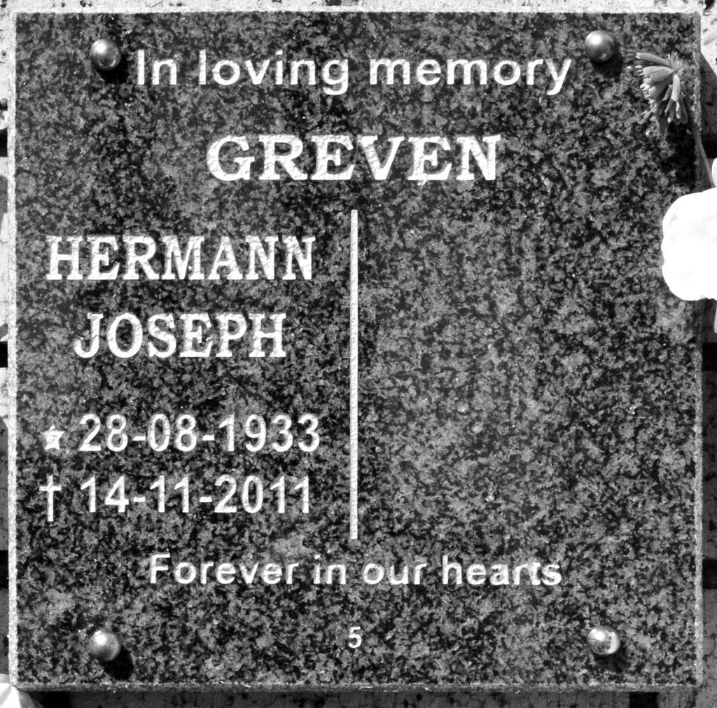 GREVEN Hermann Joseph 1933-2011