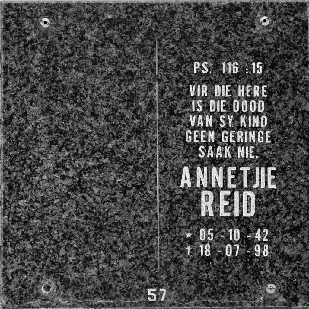 REID Annetjie 1942-1998
