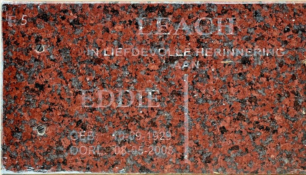 LEACH Eddie 1929-2008