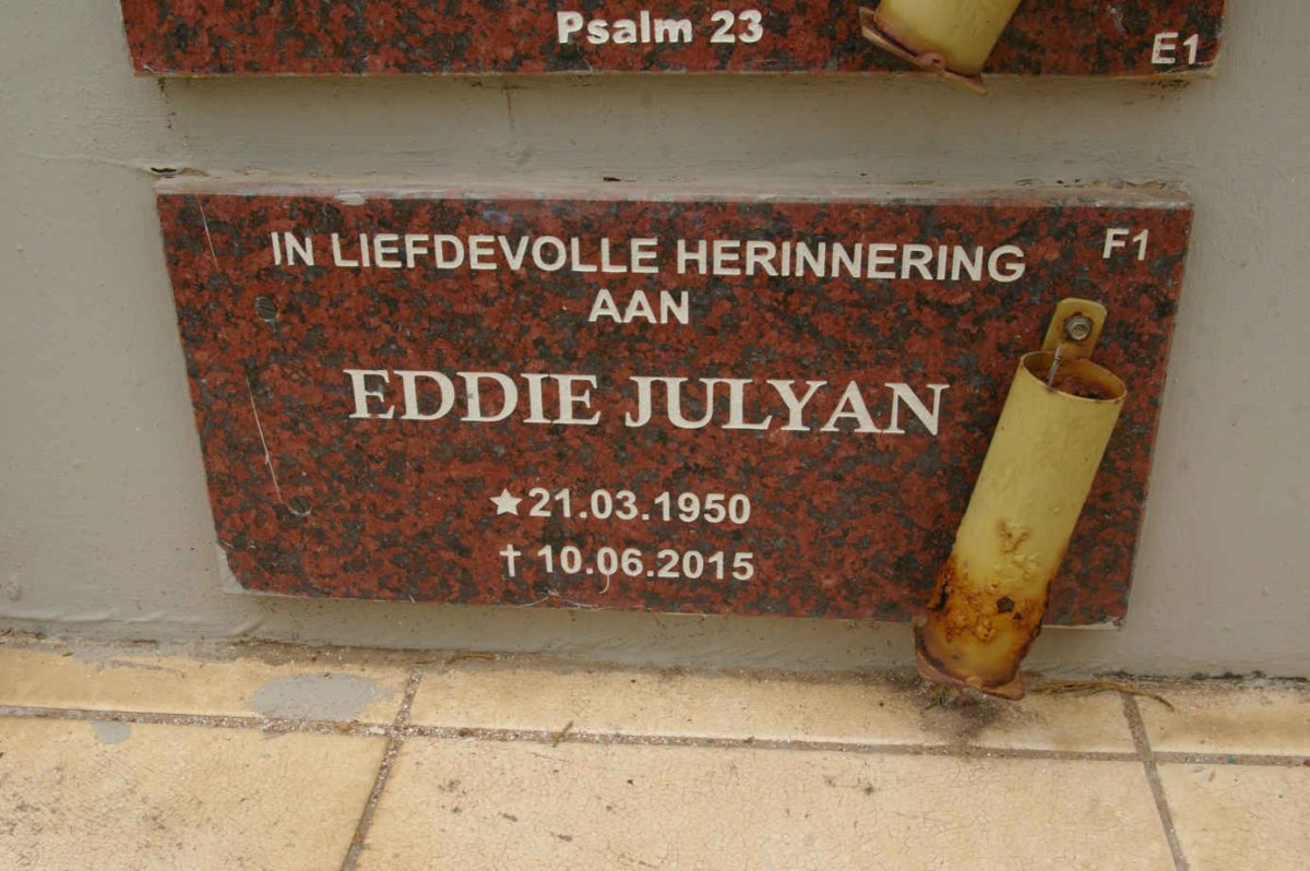 JULYAN Eddie 1950-2015