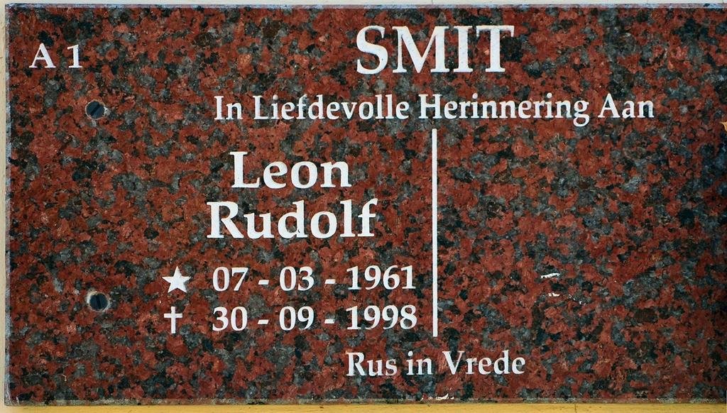 SMIT Leon Rudolf 1961-1998