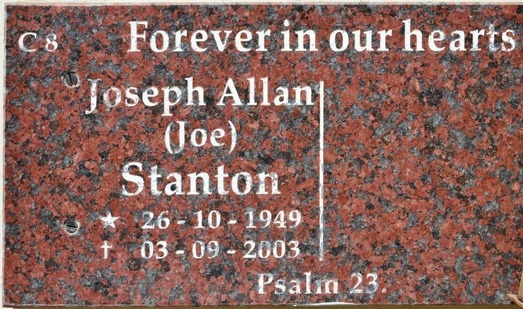 STANTON Joseph Allan 1949-2003
