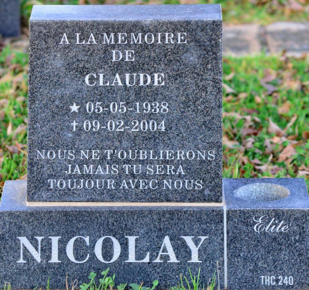NICOLAY Claude 1938-2004