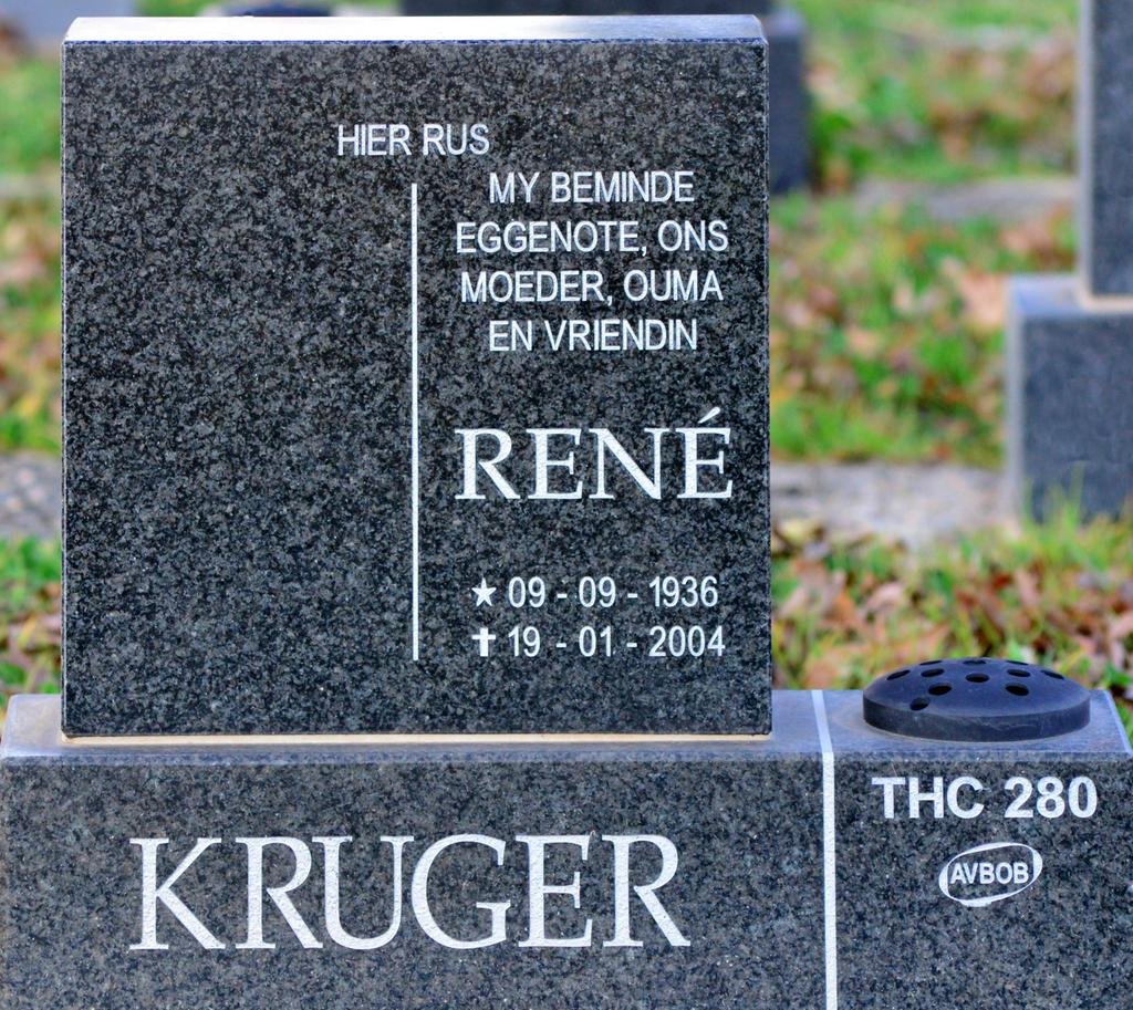 KRUGER René 1936-2004