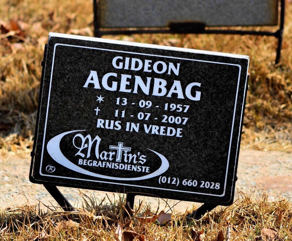 AGENBAG Gideon 1957-2007