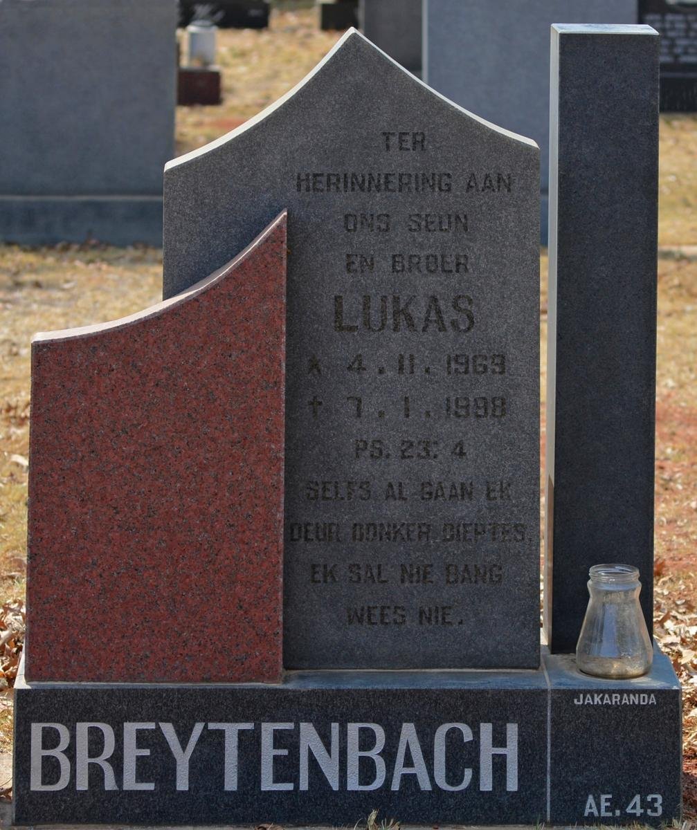 BREYTENBACH Lukas 1969-1998