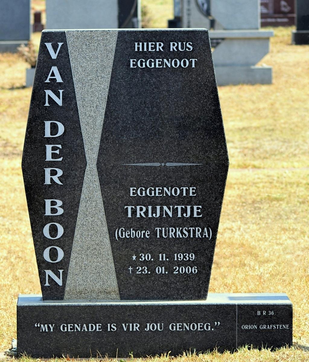 BOON Trijntje, van der nee TURKSTRA 1939-2006