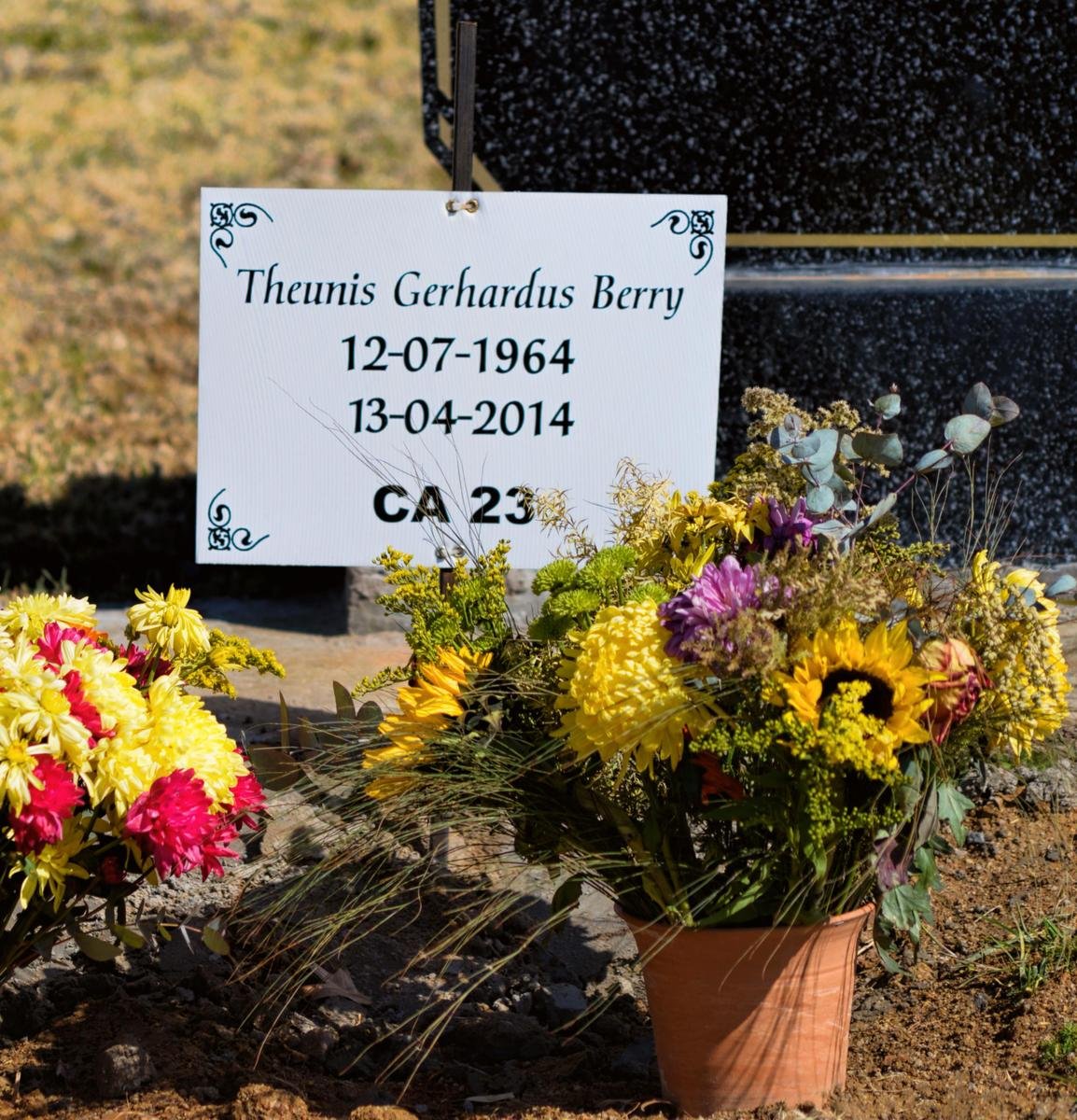 BERRY Theunis Gerhardus 1964-2014